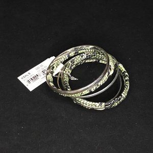 APT9 (Green) Snake and Silver Linked Bracelet